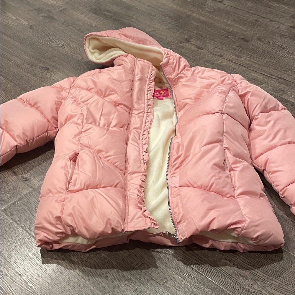 Pink Platinum Light Pink Puffer Jacket for Kids